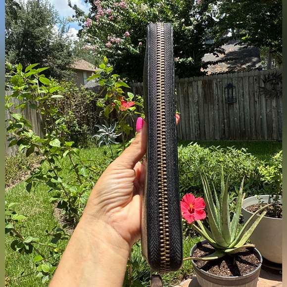 1 day sale. No offers Coach Long Zip Around Wallet Signature Camo Print CY237 - Picture 6 of 13